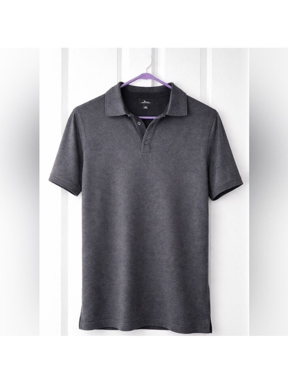 Marc Anthony Gray Polo Shirt Size M Short Sleeve Casual